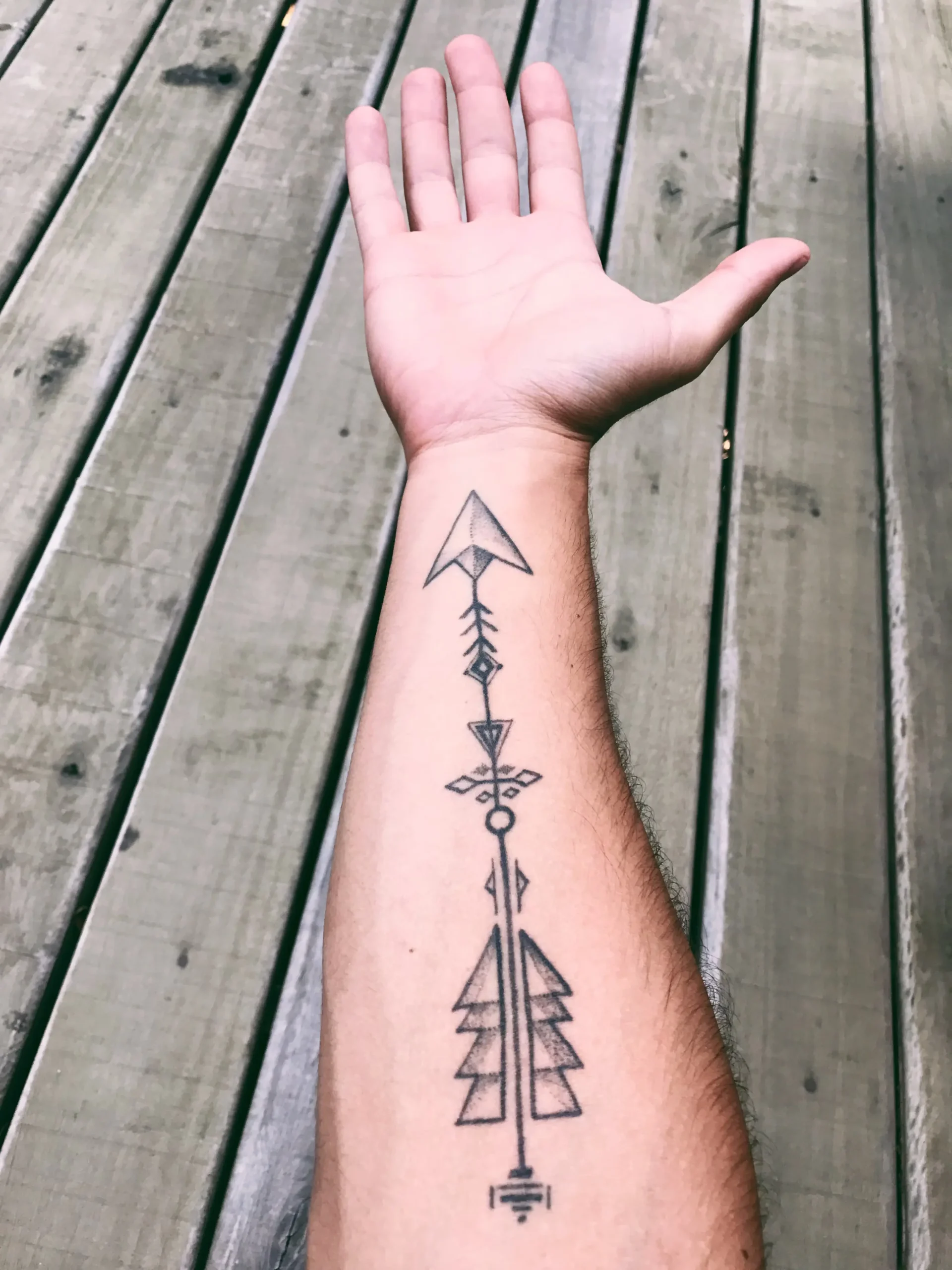 Client Name: James • Style: Geometric Arrow